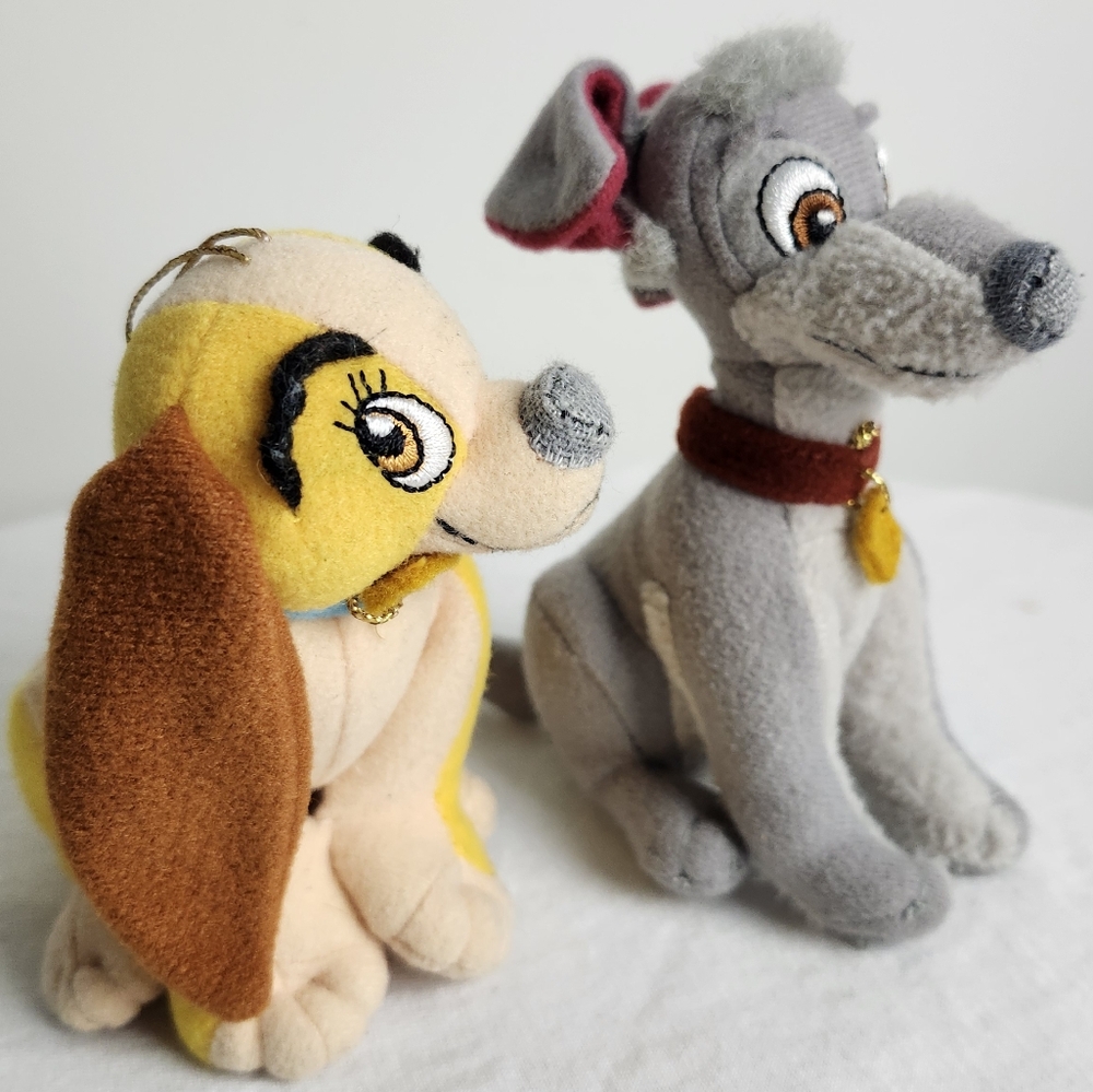 Disney Lady and The Tramp Dog Plush Stuffed Soft Toy Disney Store